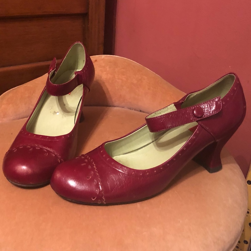 Dansko Mary Jane heels.